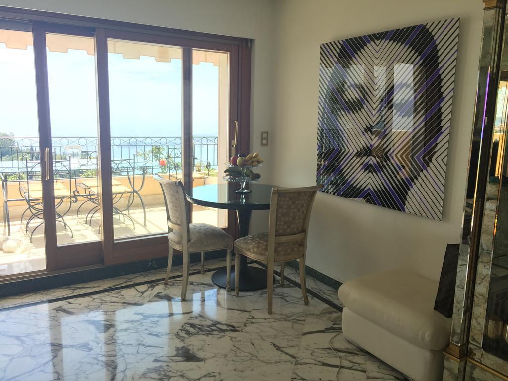 Sunny Panoramic Balcony Apartment Éze Ngoại thất bức ảnh
